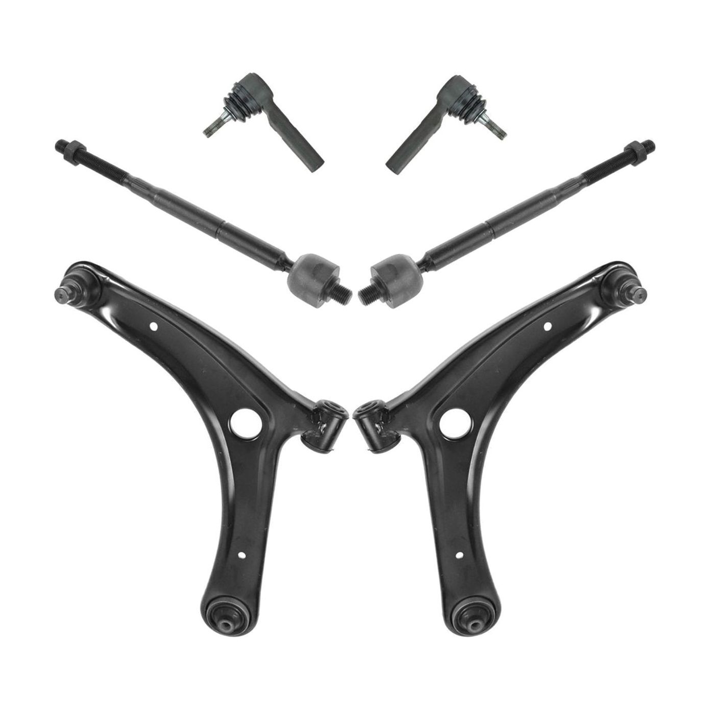 Control Arm Ball Joint Tie Rod End Suspension Kit Set Of 6 For Jeep Dodge