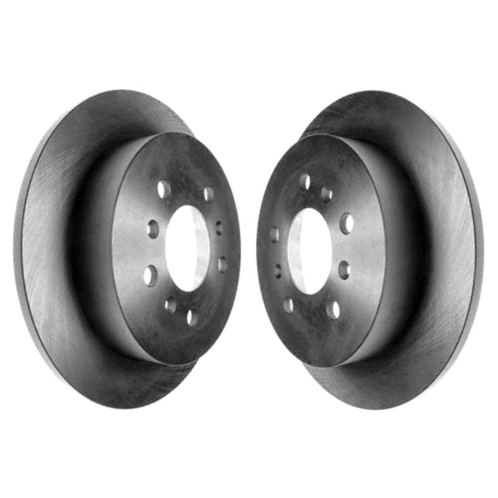 For 2008 2009 Buick LaCrosse 2006-2010 Chevrolet Impala Rear Brake Rotor Pair