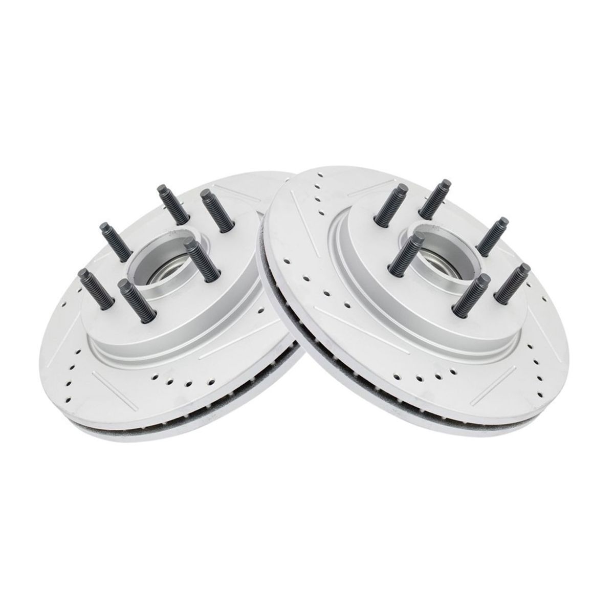 For 2004-2008 F-150 2006-2008 Mark LT Brake Rotor Drilled Slotted G-Coated Front
