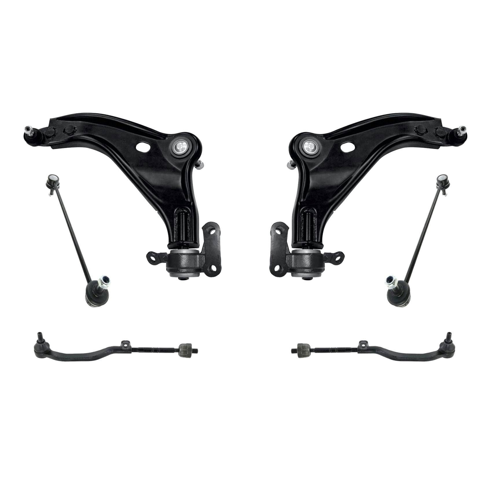 Front Control Arms Tie Rods Assembly Links For 12-15 Cooper Coupe 1.6L Engine