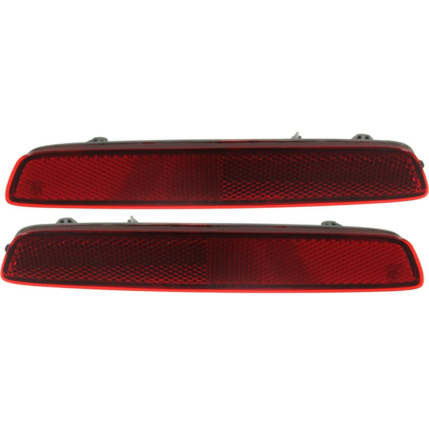 Bumper Reflector Set For 13-16 Chevrolet Trax 10-15 GMC Terrain Rear 2-Pcs