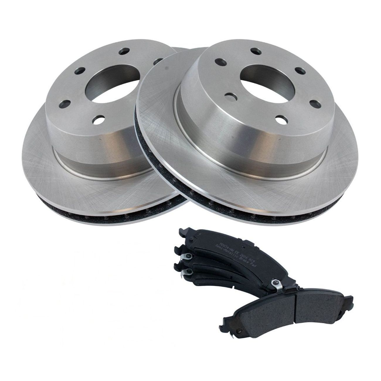 Posi Semi-Metallic Brake Pad & Rotor Rear For Cadillac Chevy