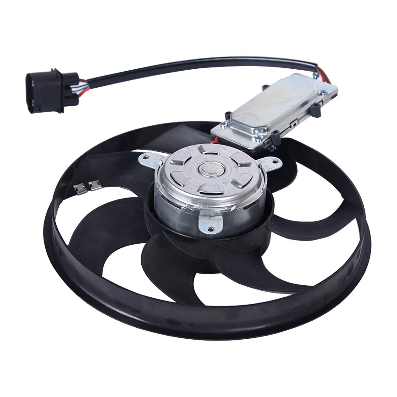 Radiator Cooling Fan Assembly Left For Audi Porsche Volkswagen 7L0959455F