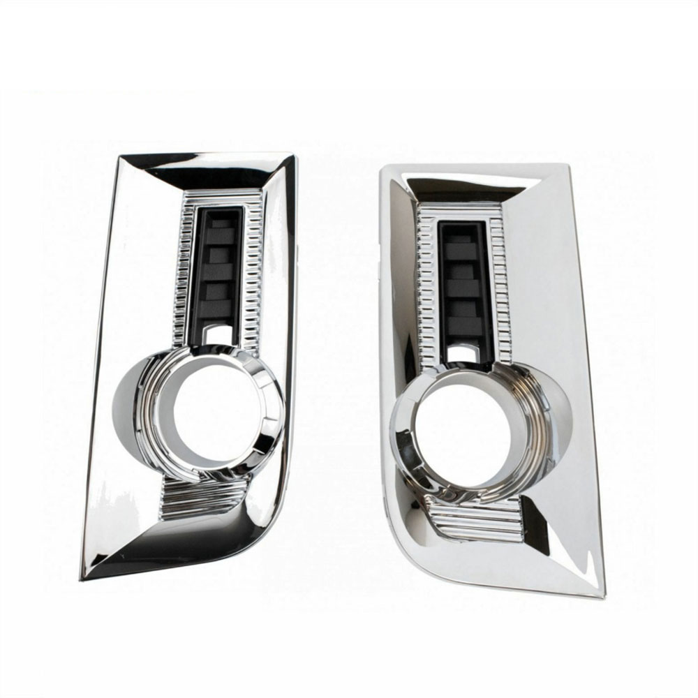 2pc Fog Light Lamp Bezel Bumper Insert Pair Chrome LH Sides For Terrain Terrian