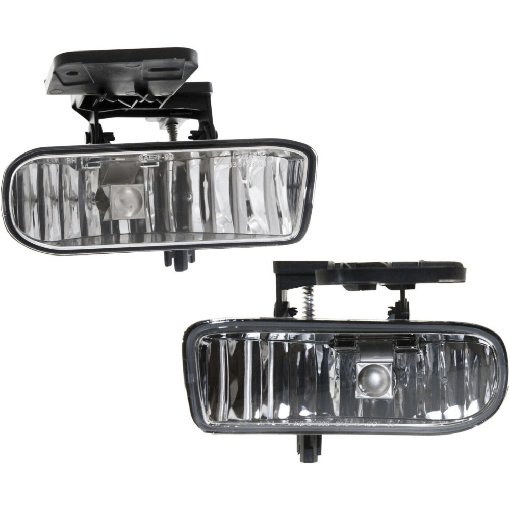 Pair Fog Lights Driving Lamps Set Of 2 Front Driver & Passenger Side For GMC