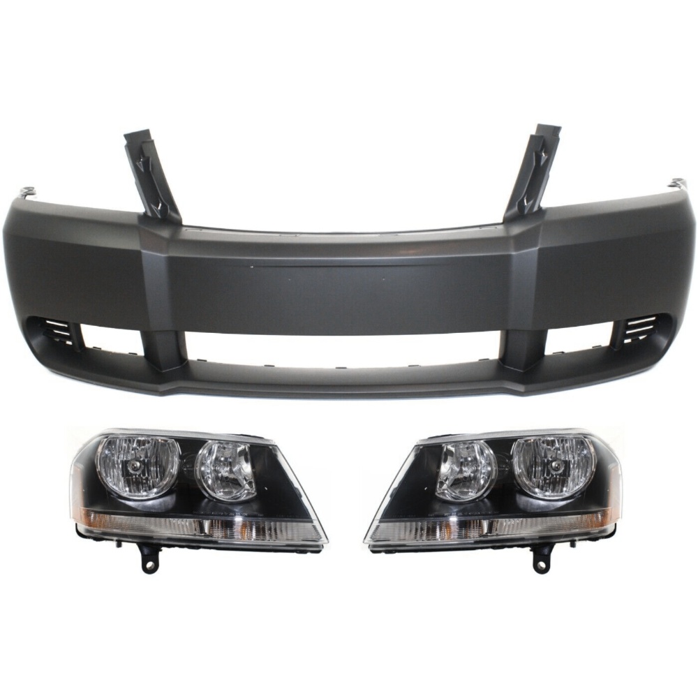Bumper Cover Kit For Dodge 2008-2010 Avenger R/T Sedan Front