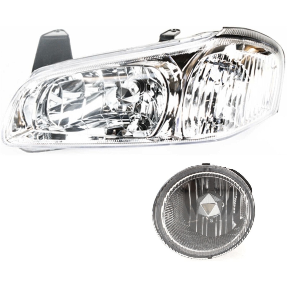 Headlight Kit For 2000-2001 Nissan Maxima Sedan Driver Side Clear Lens Halogen