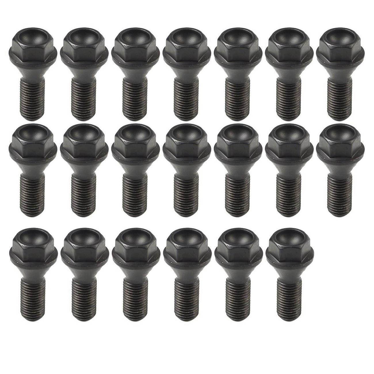 Set Of 20 Wheel Lug Bolts Nuts 12 X1.5mm For BMW E46 E90 E39 E60 E53 36131095390