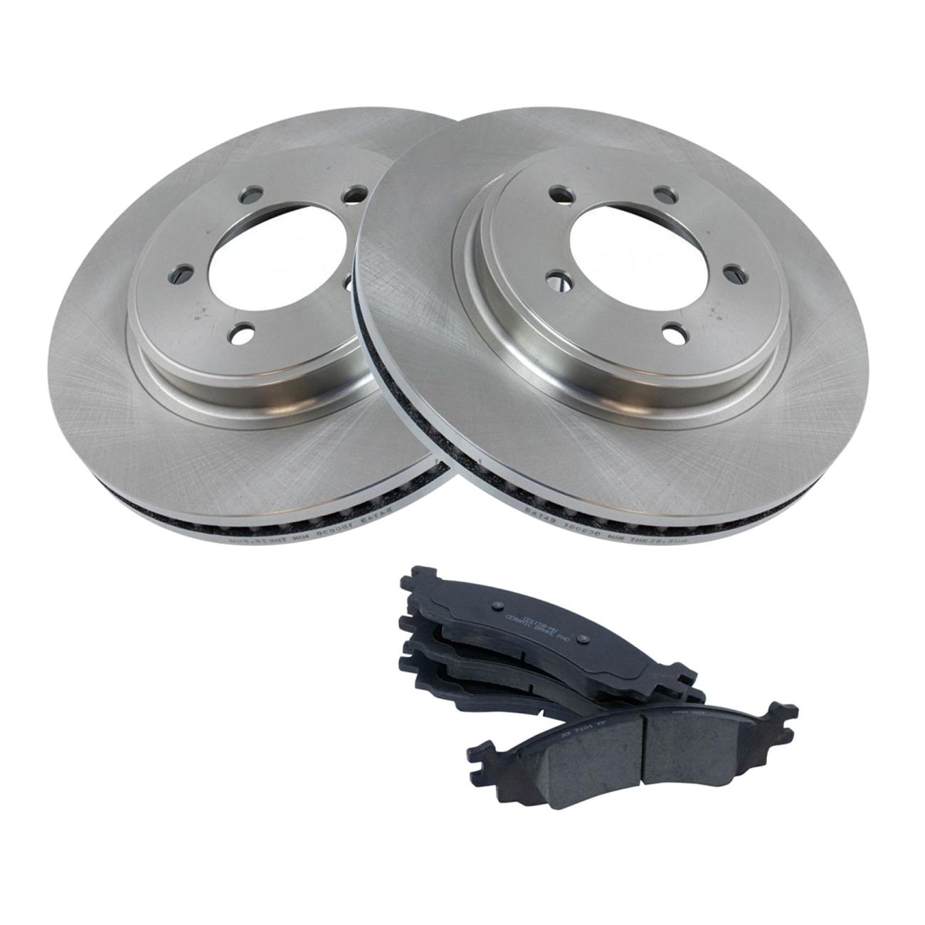 Front Ceramic Brake Pads & 2 Rotors Set Kit For Explorer Mountaineer