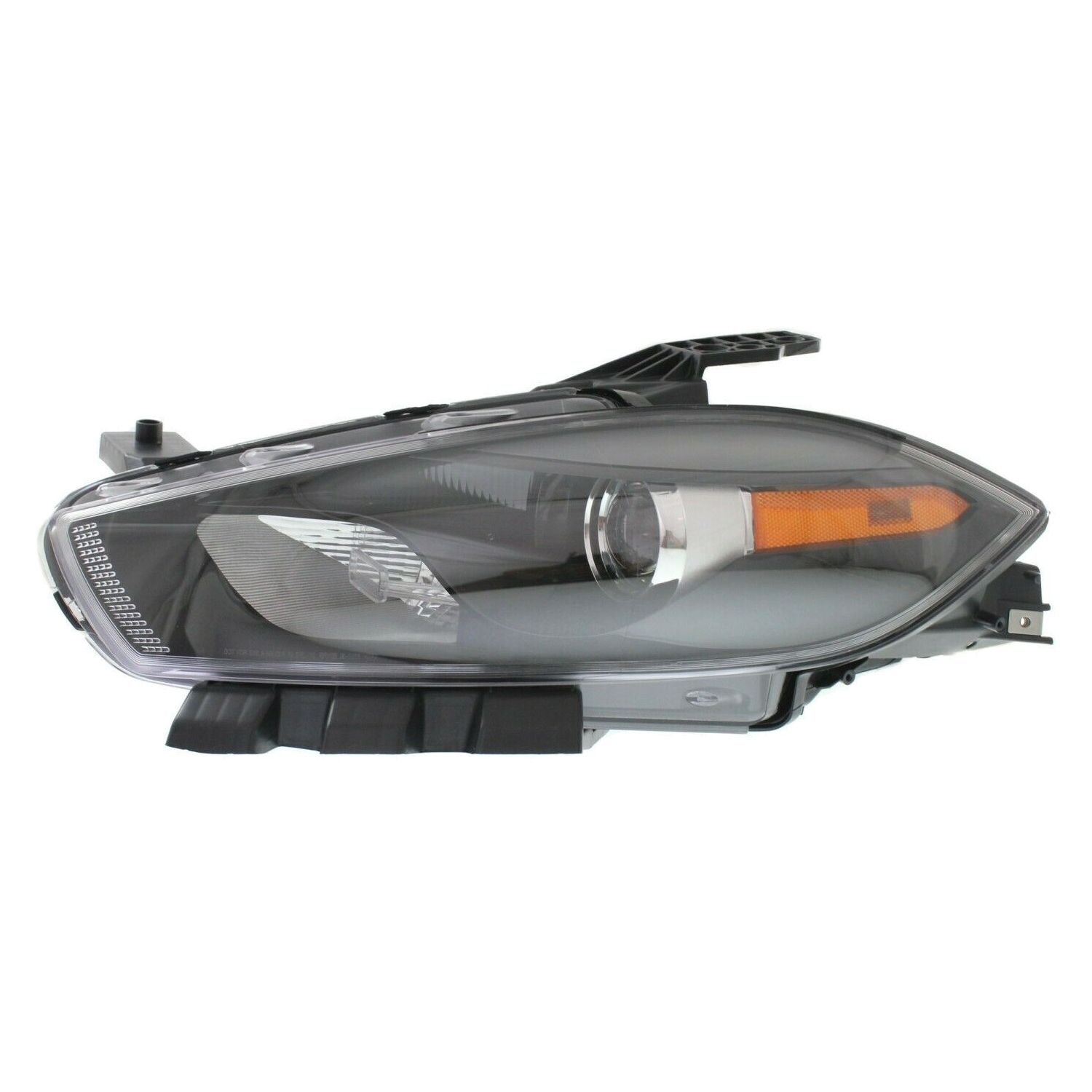 Headlight For 2013-15 Dart Sedan Left Black Housing With Bulb