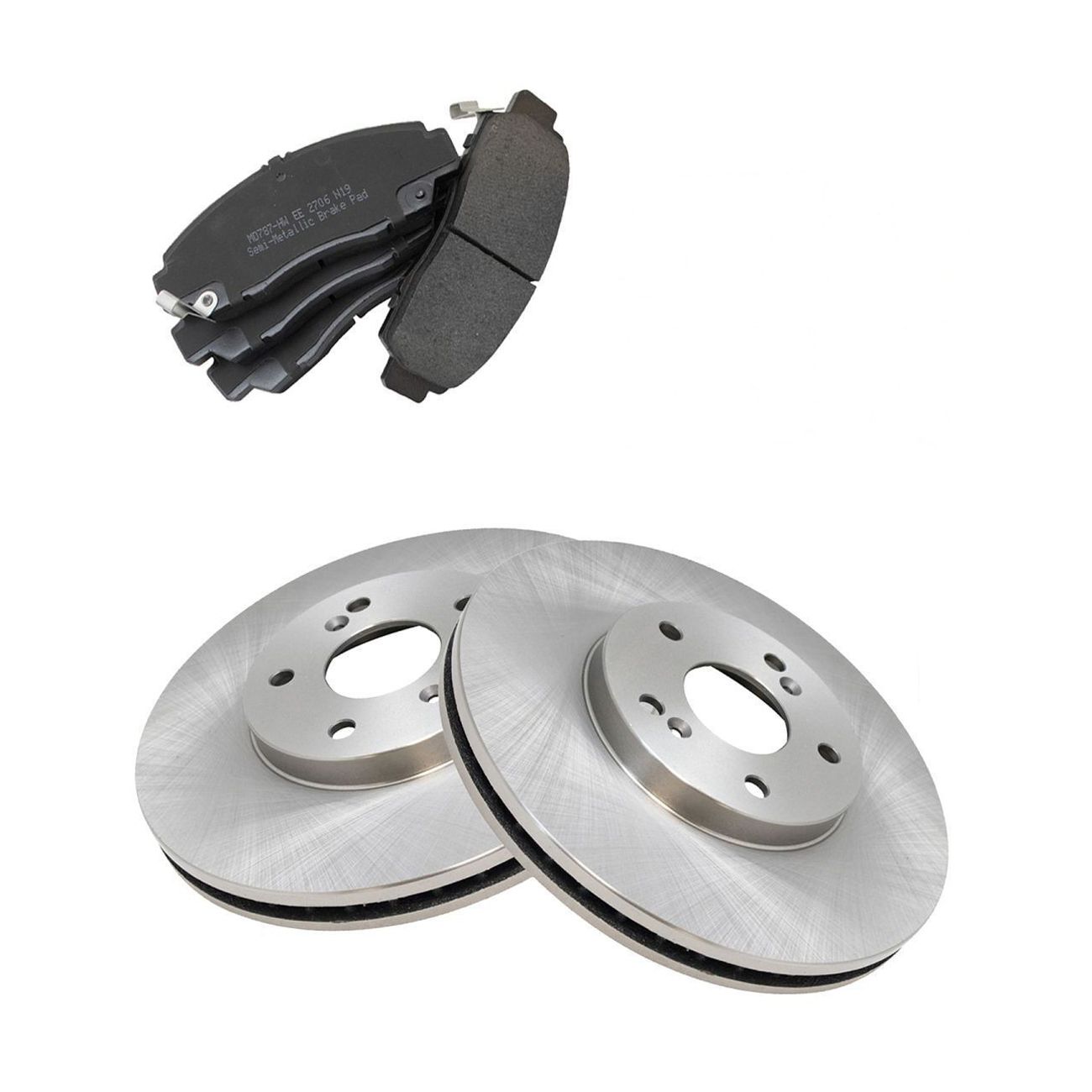 Front Metallic Brake Pad & Rotor Kit For 1999-2010 Accord CL TL TSX CL 3.2TL