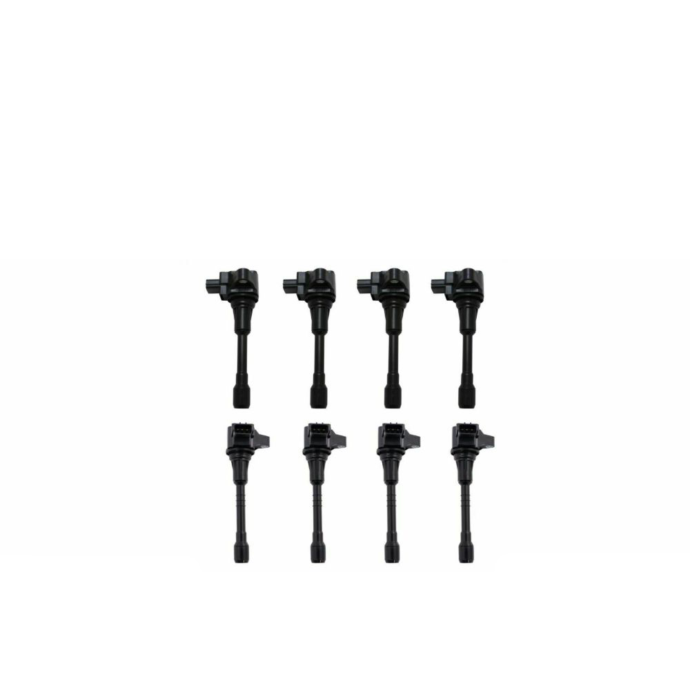 8PC Engine Spark Ignition Coil Kit LH RH Sides For Infiniti Nissan