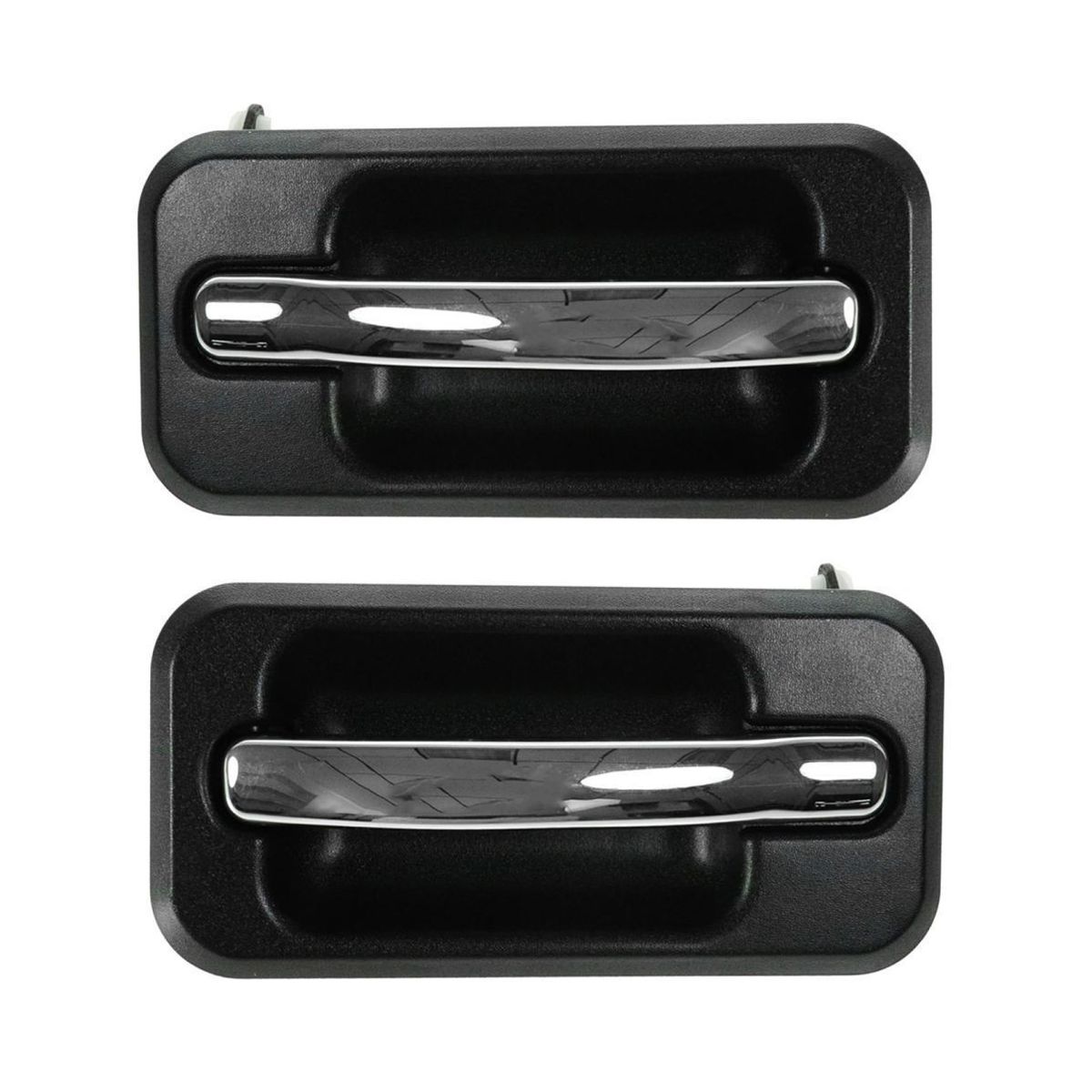 Exterior Outside Door Handle Chrome Black Rear LH Kit For 03-09 H2