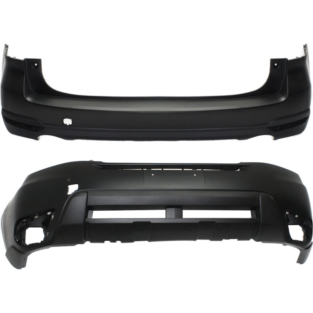 For 2014-2016 Subaru Forester Set Of 2 Bumper Covers Fascias Front & Rear Pair