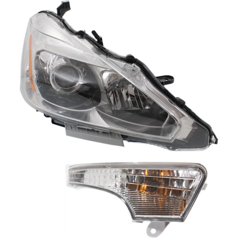 Headlight Kit For 2013-2015 Nissan Altima Sedan Right 2pc