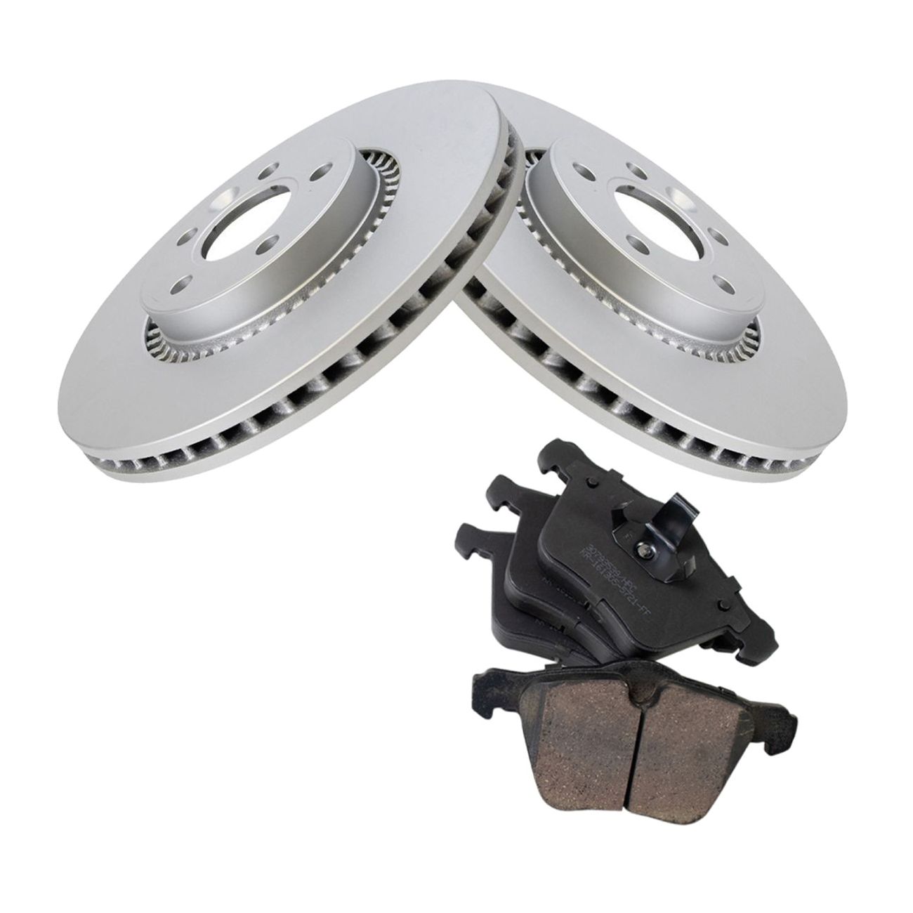 Brake Pad & Coated Rotor Posi Ceramic Front Set For LR2 S60 V70 XC70