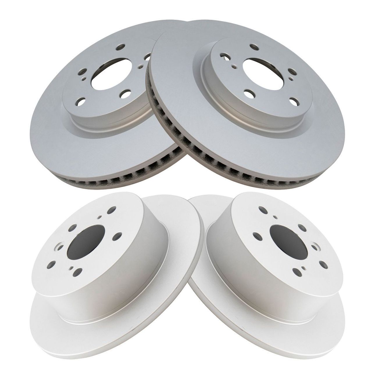 For Lexus ES300h ES350 Toyota Avalon Camry Front Rear Brake Coated Rotor Kit