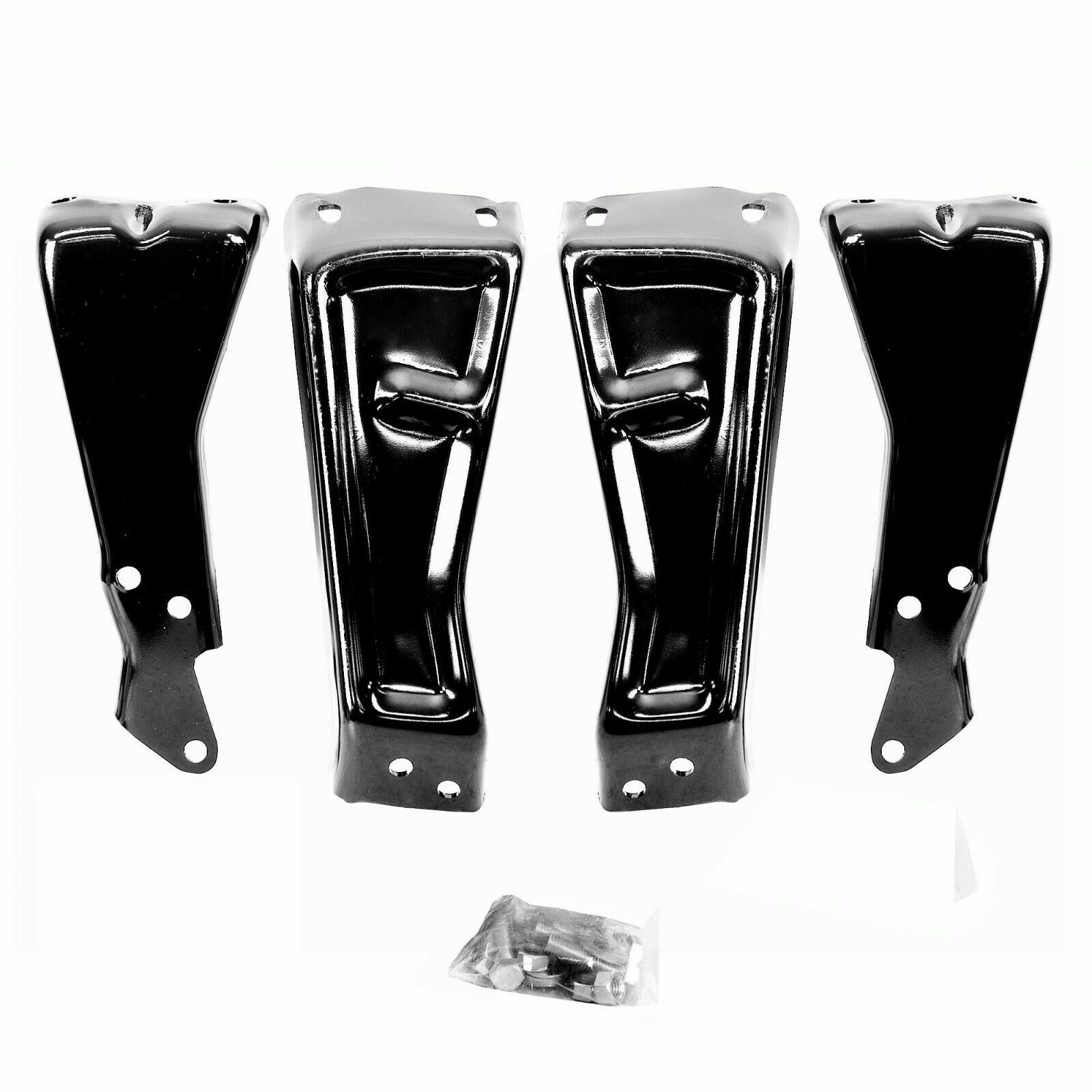 For Chevrolet Truck Rear Bumper Brackets 4 PCS Set Fleetside Dynacorn