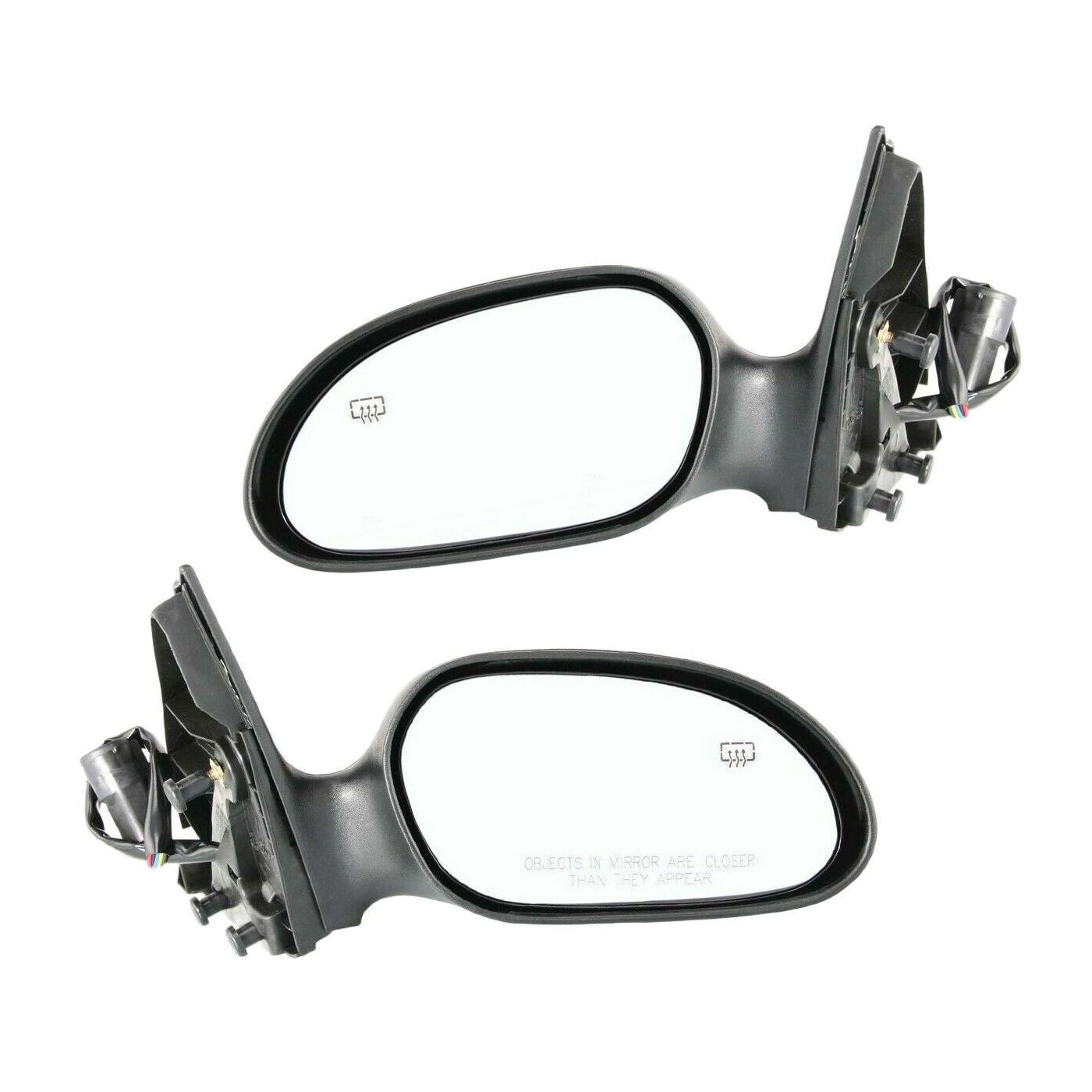 Power Mirror Set Of 2 For 00-07 Taurus 00-05 Sable Left And Right Heated Black