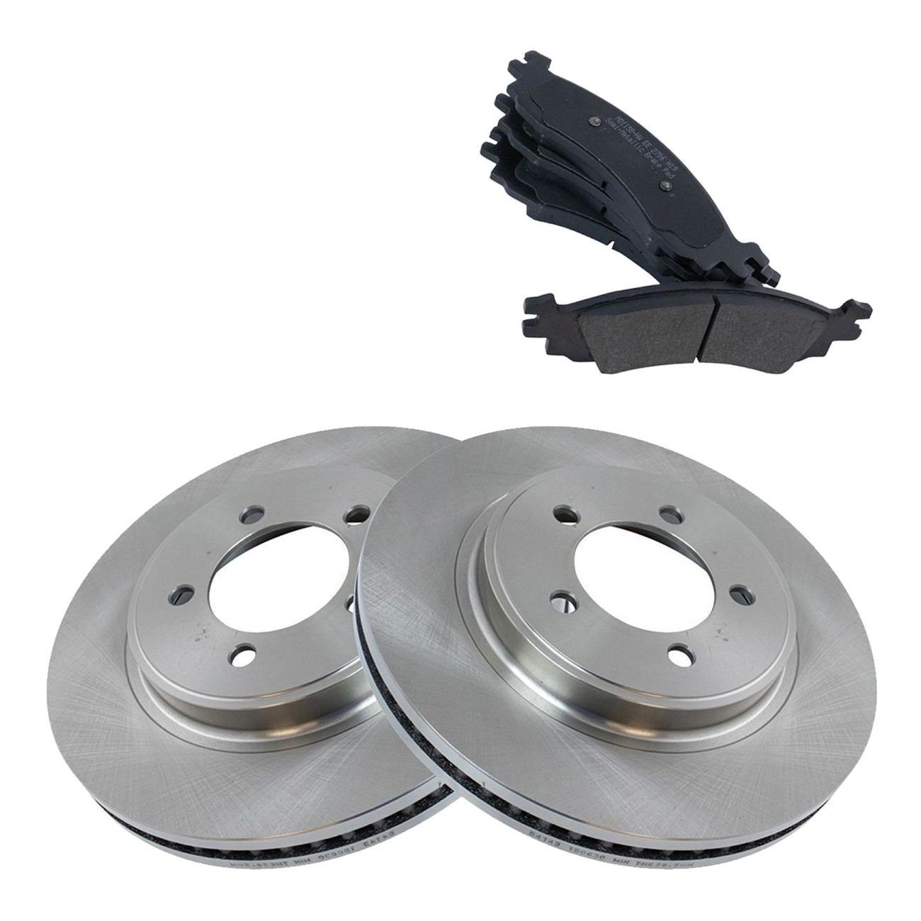 Front Semi Metallic Brake Pad & Rotor Set Kit For Explorer Mountaineer