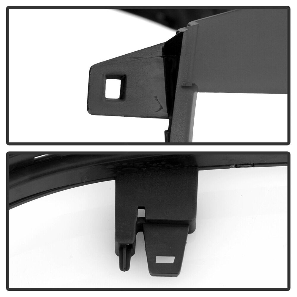 For 19 Silverado 1500 LD Unpainted Black Head Lights Lamps Trim Bezel Cover