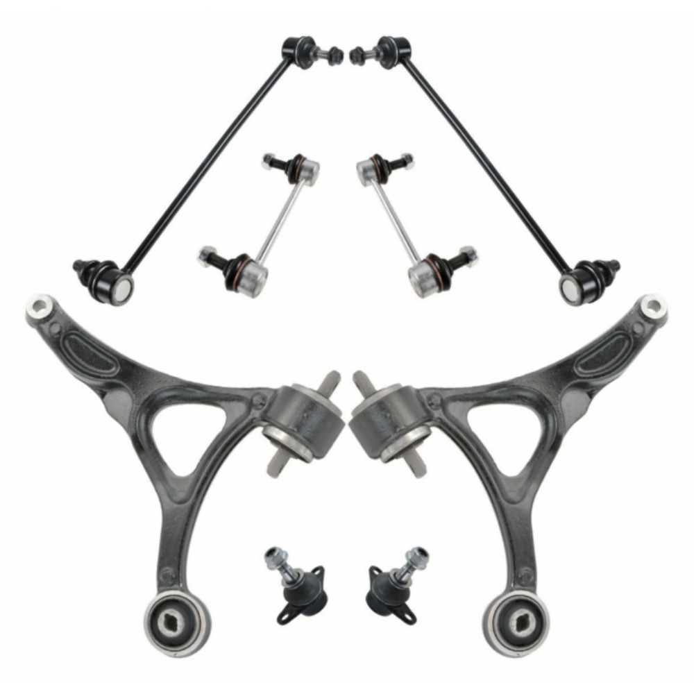 8-pc Lower Control Arm Ball Joint Sway Bar End Link Set For 2003-2014 Volvo XC90