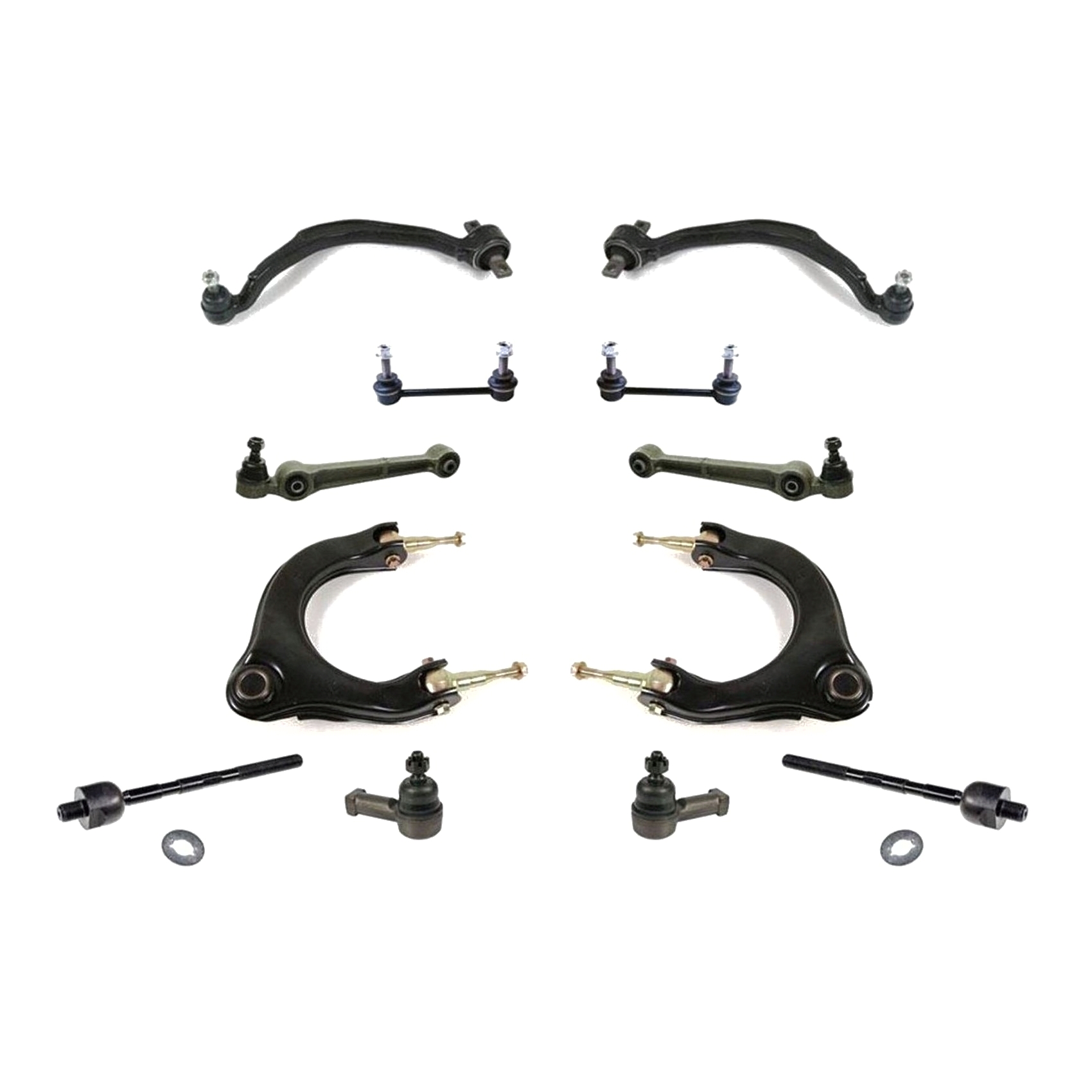 For 1996-1999 Eclipse Spyder GS Convertible Suspension 12pc Kit Control Arms