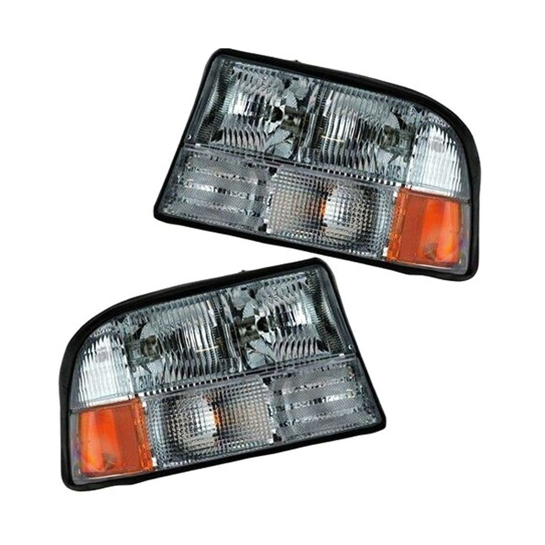 For GMC 1998-2004 Sonoma Oldsmobile 1998-2001 Bravada Headlight Assembly Set