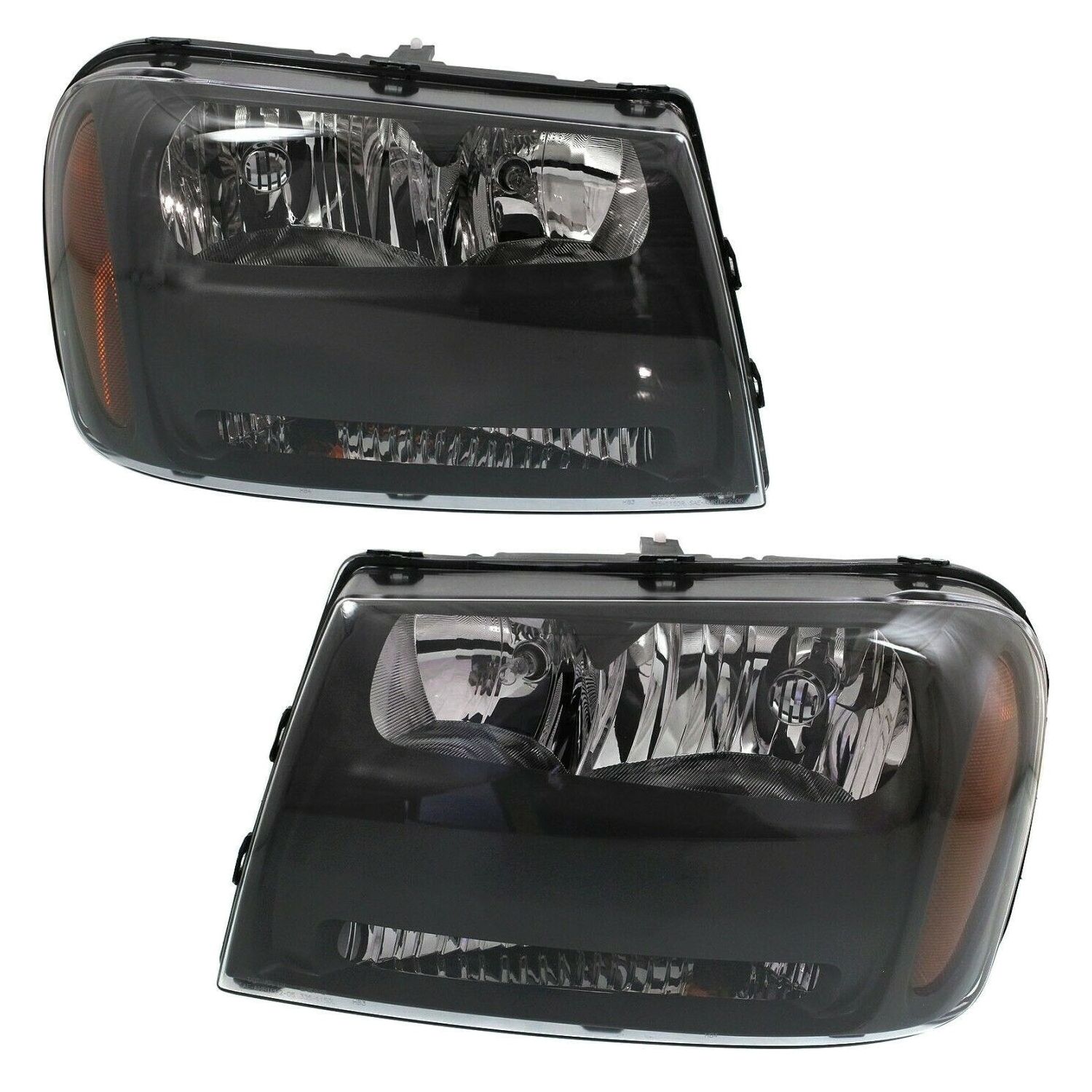 Headlights Headlamps LH & RH Pair Set For 06-09 Trailblazer 06 Trailblazer EXT