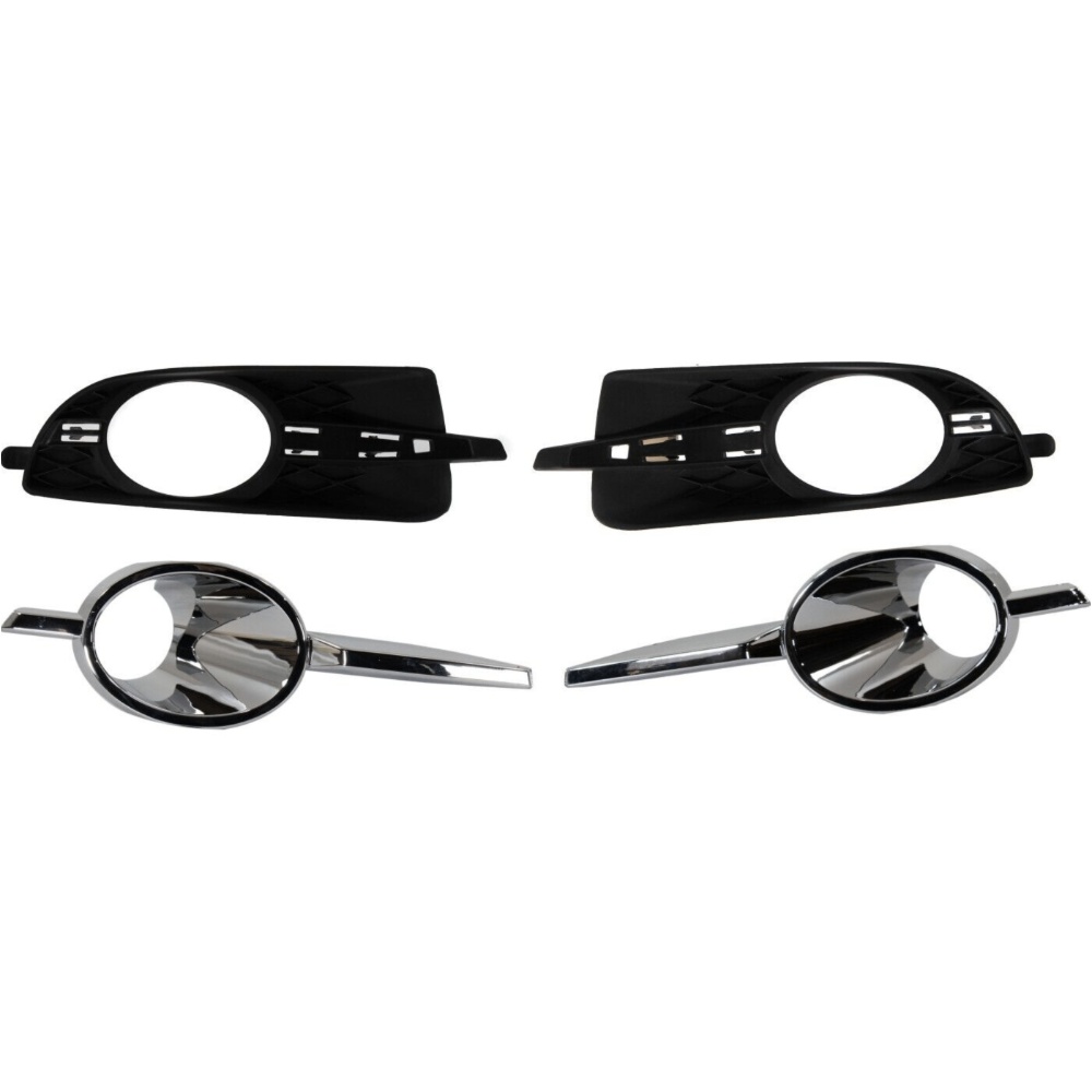 Set Of 4 Fog Light Trims Driving Lamp Front Driver & Passenger Side Left Right