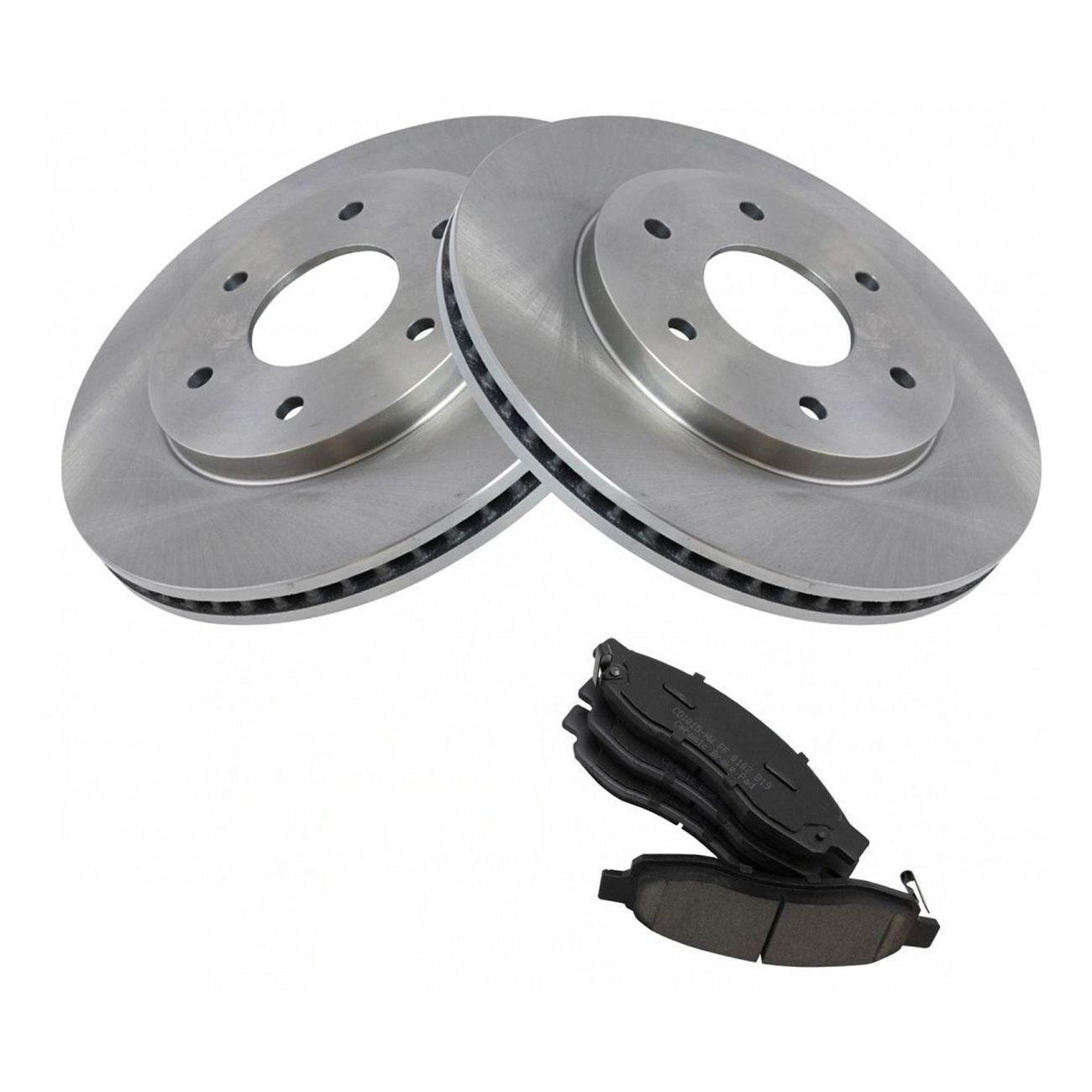 Front Ceramic Brake Pad & 2 Rotors Set For Armada Titan Infiniti QX56