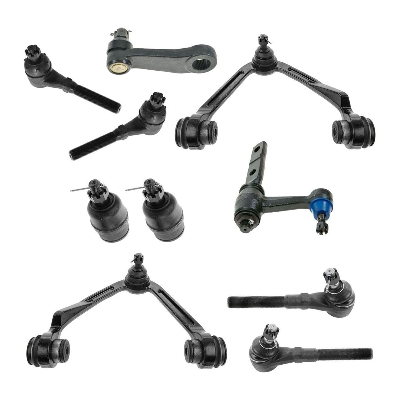 Piece Control Arms Ball Joints Tie Rod Ends Pitman Idler Arm Suspension