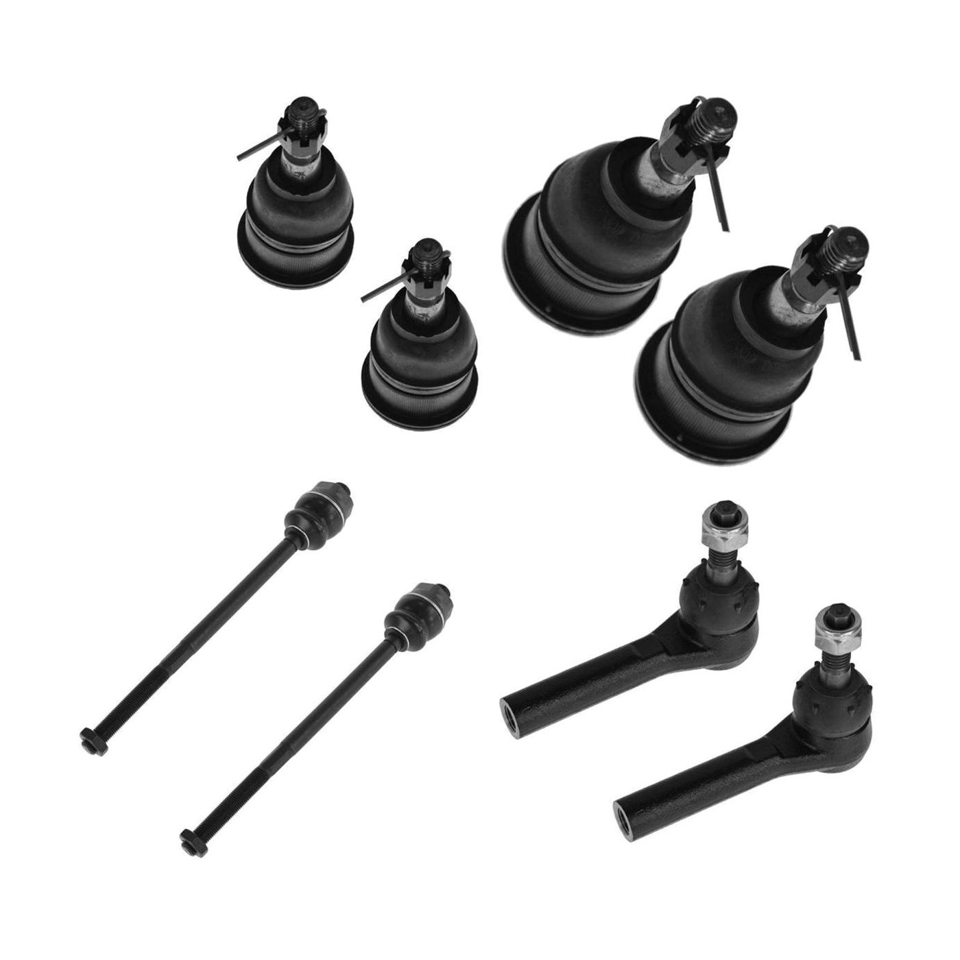 Upper Lower Ball Joint Inner Outer Tie Rod Of 8 For Chevy GMC Hummer