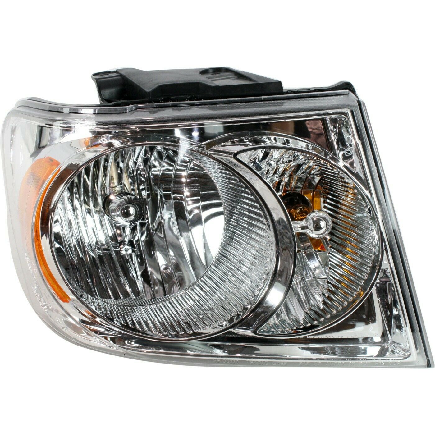 Headlight For 2007-09 Durango Sport Utility Right Chrome Housing With Bulb