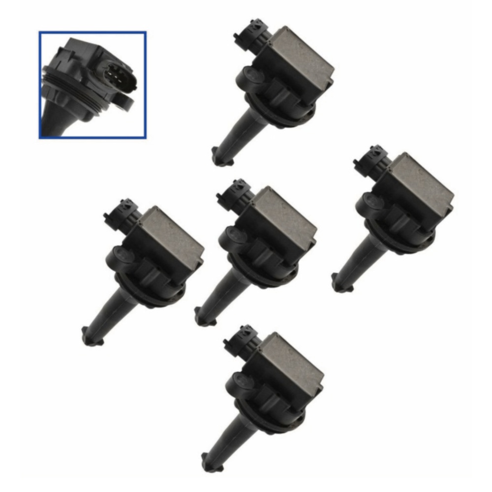 Ignition Coil Set Of 5 L5 Kit For Volvo 2.8L 2.9L 2.3L 2.4L 2.5L
