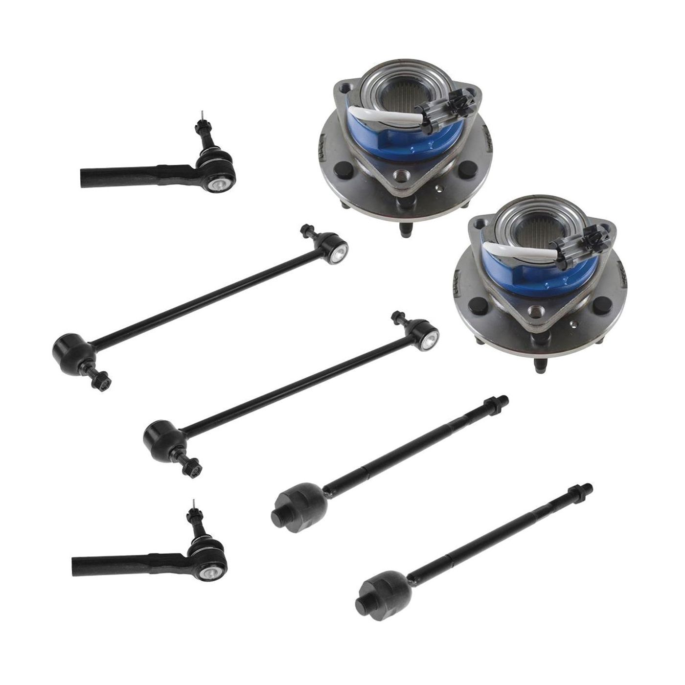 Wheel Bearing Hub Tie Rod Sway Bar Kit Of 8 For Buick Chevy Pontiac