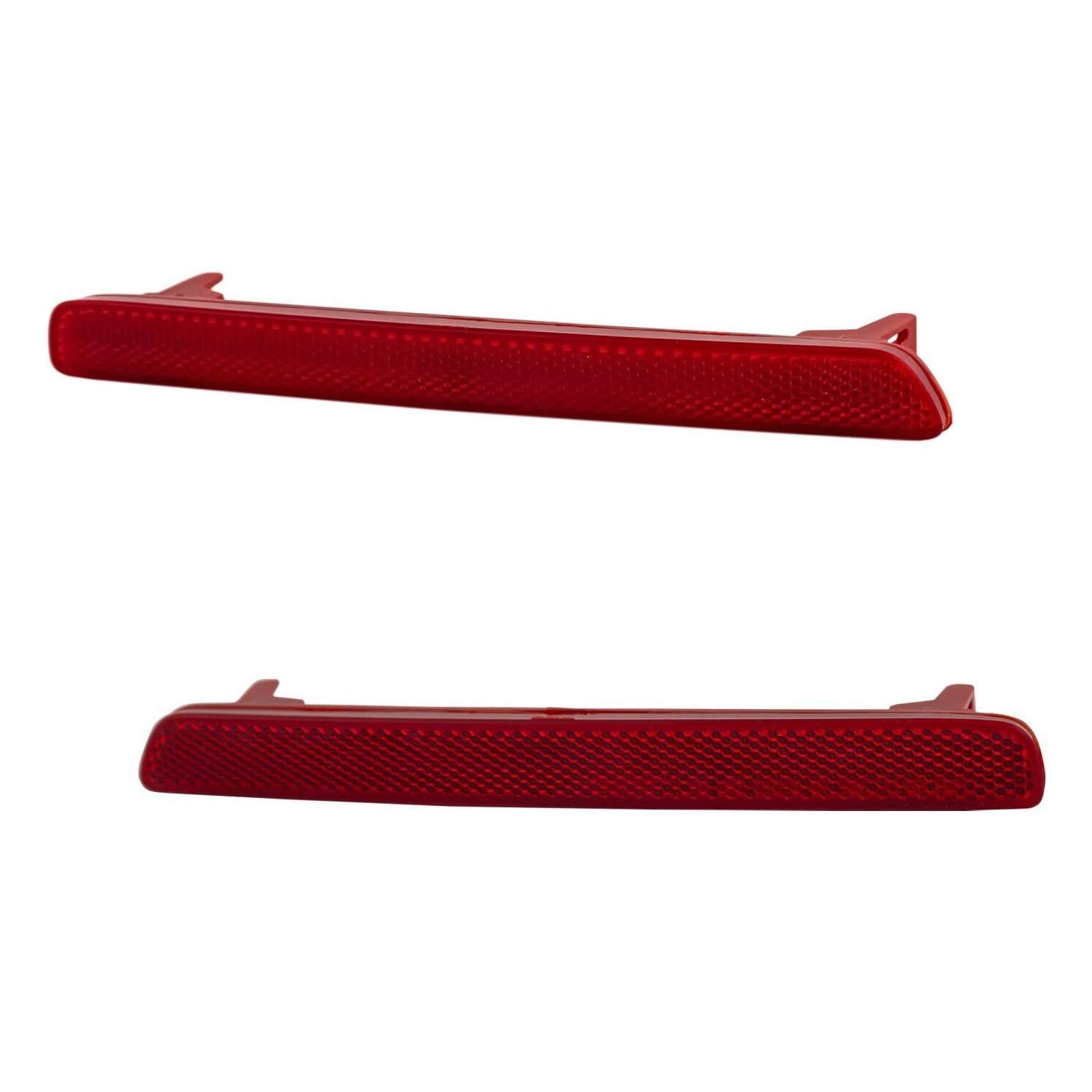 Pair Bumper Face Bar Reflectors Light Lamp Set Of 2 Rear Driver & Passenger Side