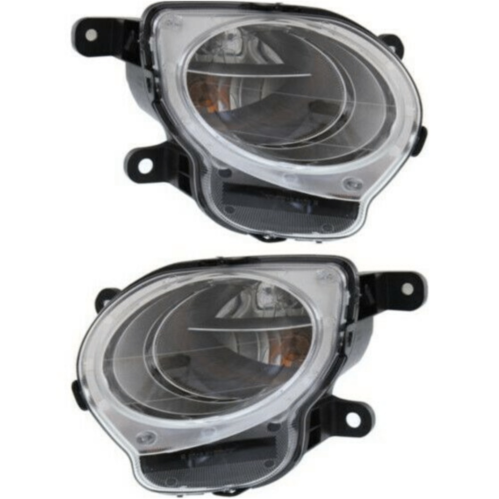 Turn Signal Light For Fiat 2012-2019 500 Hatchback Plastic Lens LH & RH Set Of 2