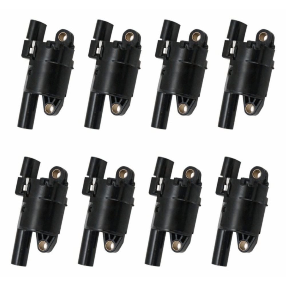 8-pc Engine Ignition Coil Kit Set Round Style For Cadillac Chevrolet GMC