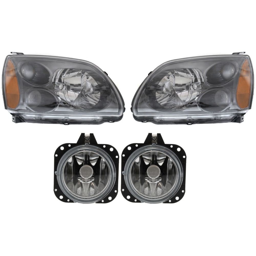 Headlight Kit For 2004-2008 Mitsubishi Galant Sedan Left And Right 4Pc