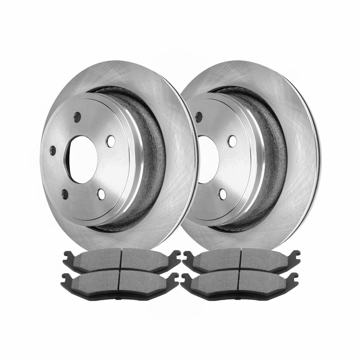 Rear Brake Rotors & Performance Ceramic Pads Kit For 1500 1500 Durango Aspen