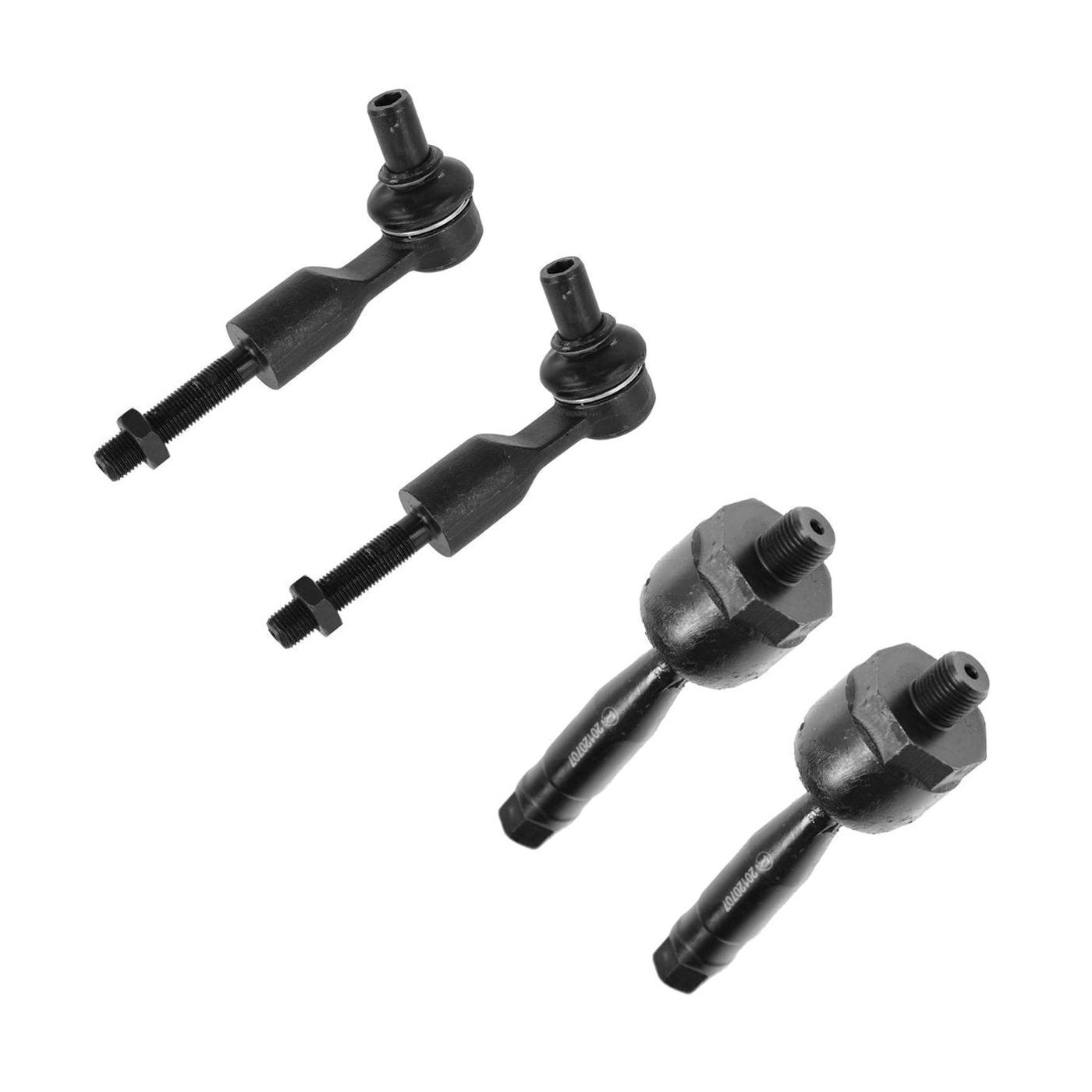 Front Steering Kit Set Of 4 Inner & Outer Tie Rods For Volkswagen Audi