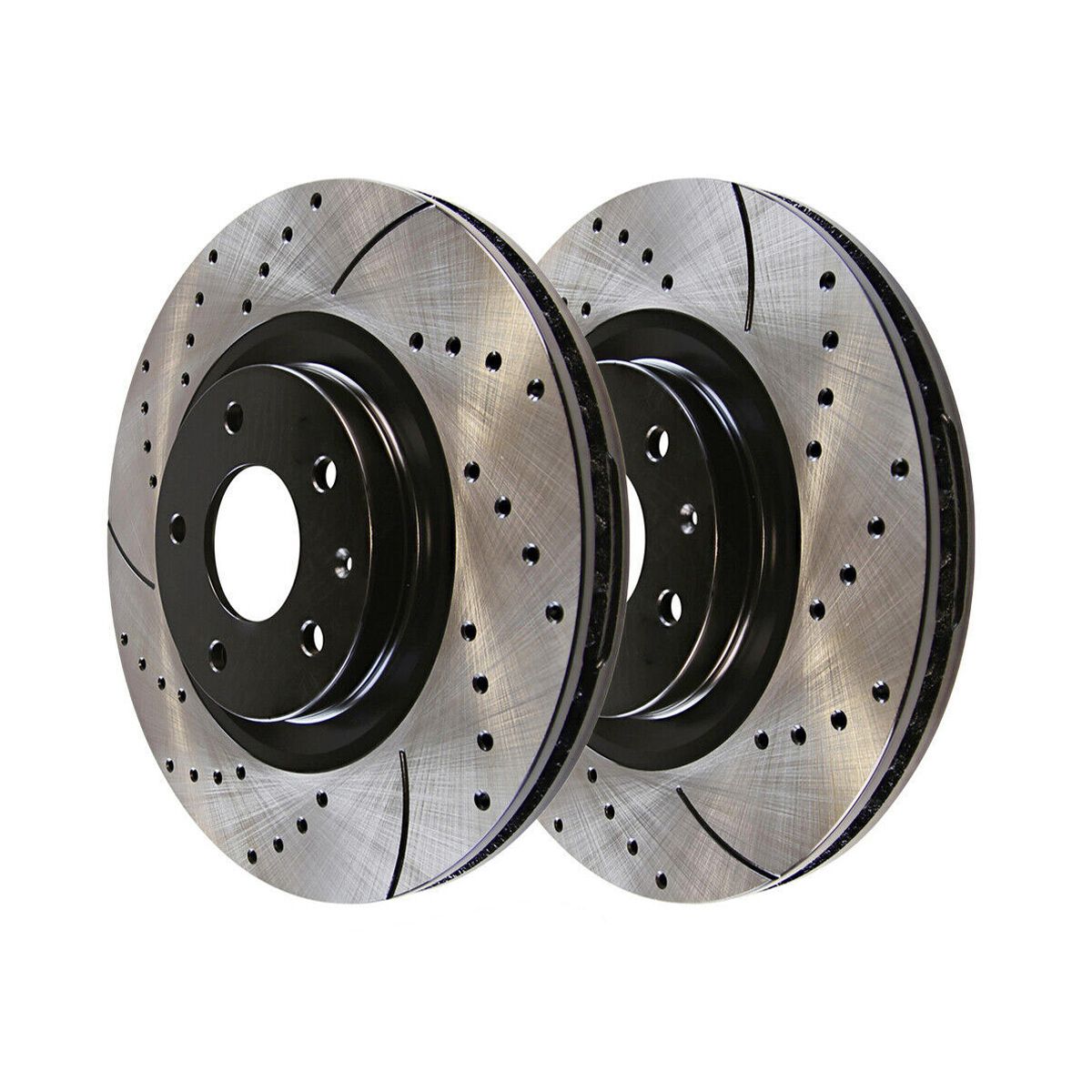 Front Drilled Slotted Brake Rotors 2 For Lincoln MKZ 2013-2020 Ford Fusion