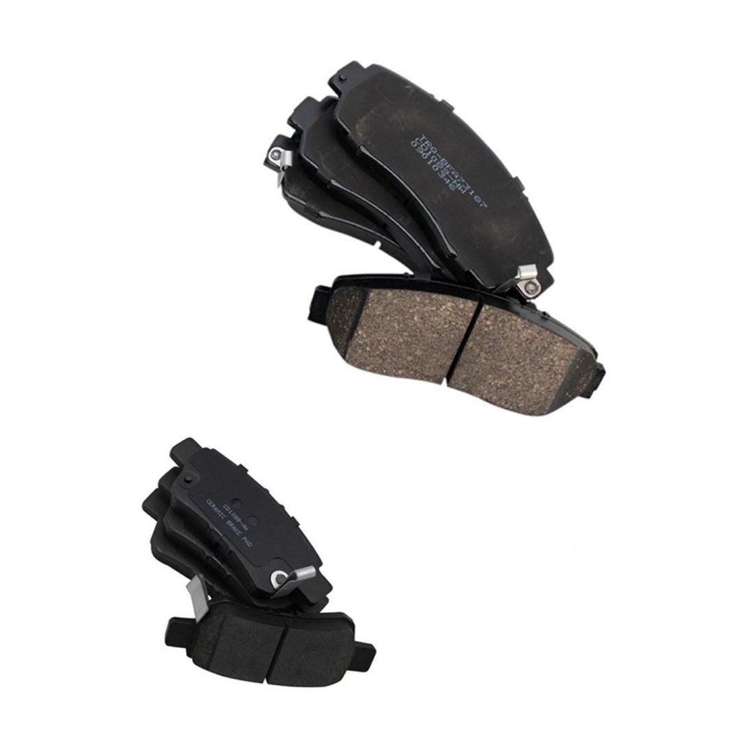 For 05-10 Honda Odyssey Front & Rear Posi Ceramic Disc Brake Pad Kit W/Chemicals