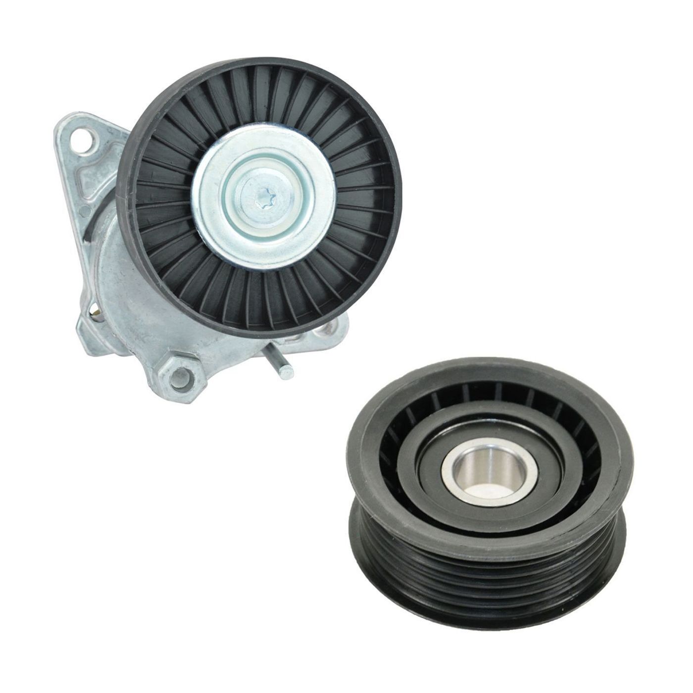 Serpentine Belt Tensioner & Idler Pulley Kit For Chrysler Mercedes Benz