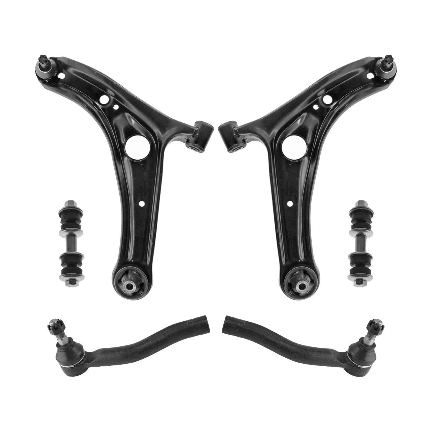Front Control Arm Ball Joint Sway Tie Rod Steering Suspension Kit 6pc