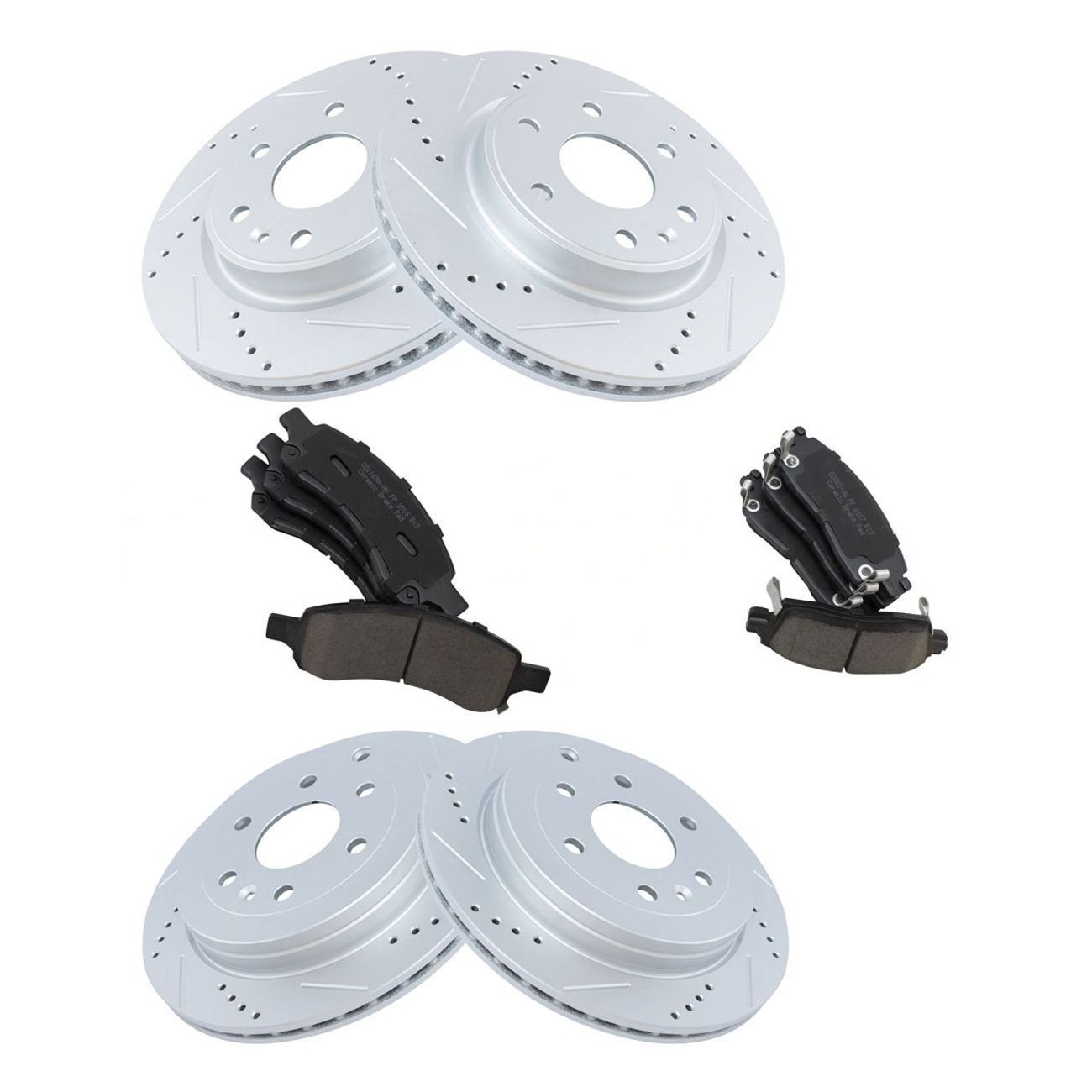 For Acadia Enclave Outlook Traverse Ceramic Brake Pad & Disc Rotor Kit