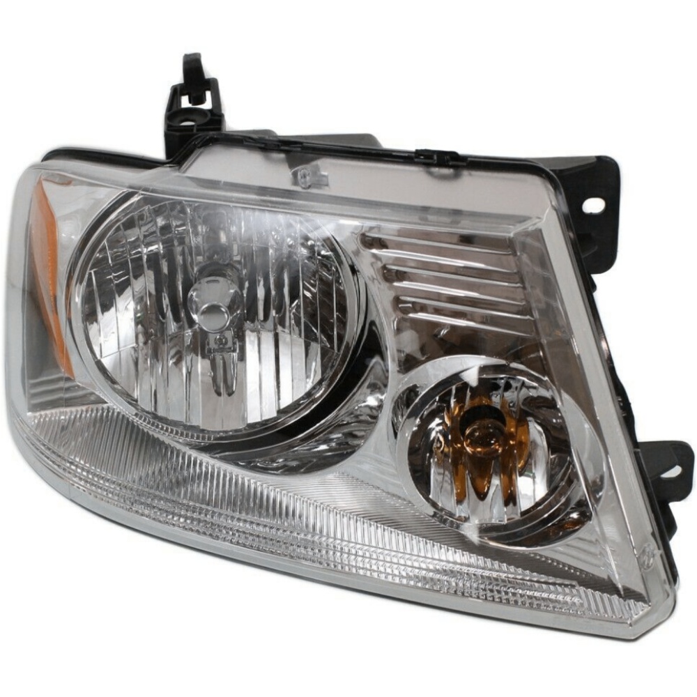 Headlight For 04-08 F-150 06-08 Mark LT Right Clear Lens Chrome Interior Halogen