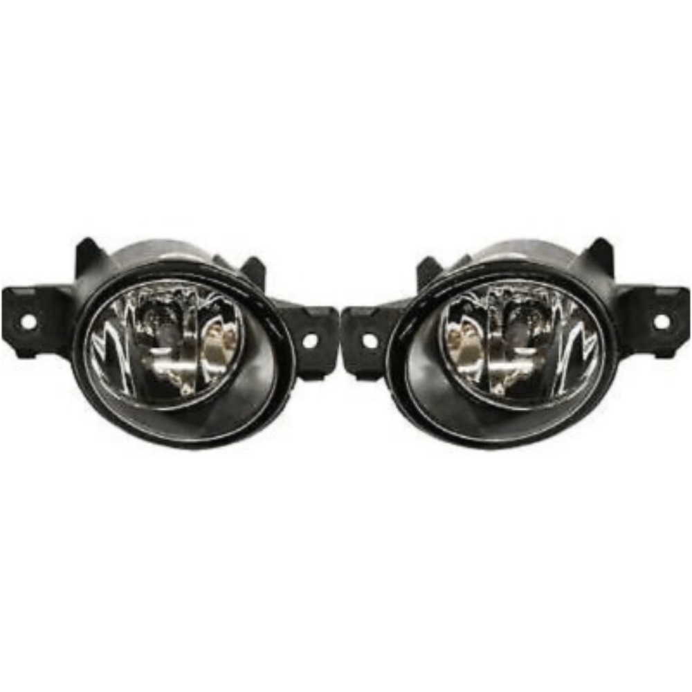 Set Of 2 Clear Lens Fog Light For INFINITI Nissan Left & Right W/ Bulbs