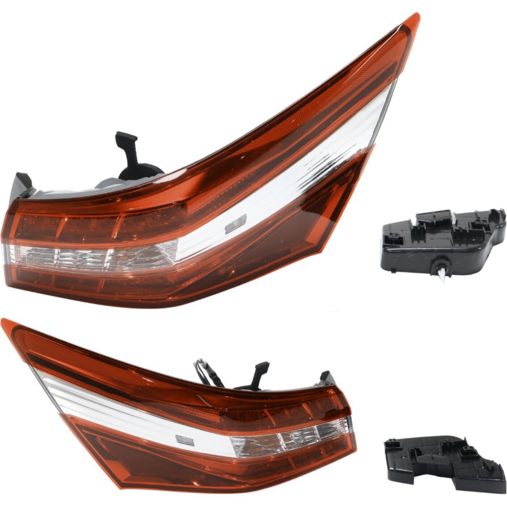 Pair Set Of 2 Tail Lights Taillights Taillamps Brakelights Driver & Passenger